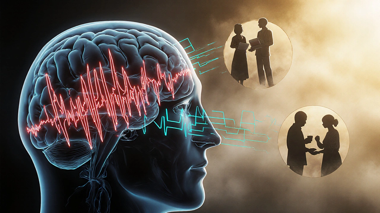 Closed-loop DBS system calming abnormal brain waves with cyan pulses