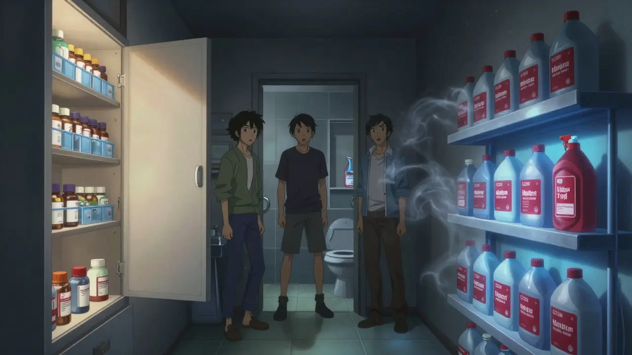 How to Separate Household Chemicals from Medication Storage for Safety