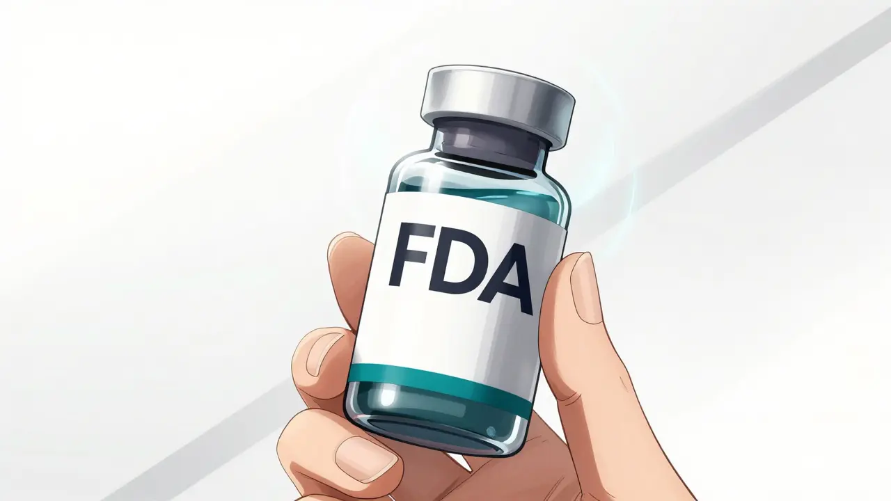 Close-up of a pharmaceutical bottle with a glowing aura in a minimalist anime style