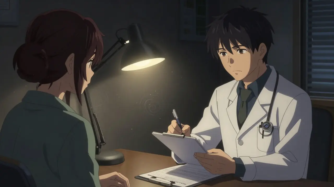 Doctor prescribing brand name medication to patient in anime style